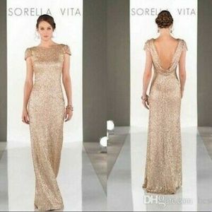 Sorella Vita gold sequin dress